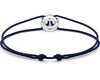 navy blue interlaced cord bracelet 3g